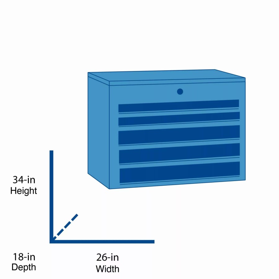 Tool Storage & Work Benches * | Craftsman Bottom Tool Cabinets 2000 Series 26-In 4-Drawer Tool Cabinet