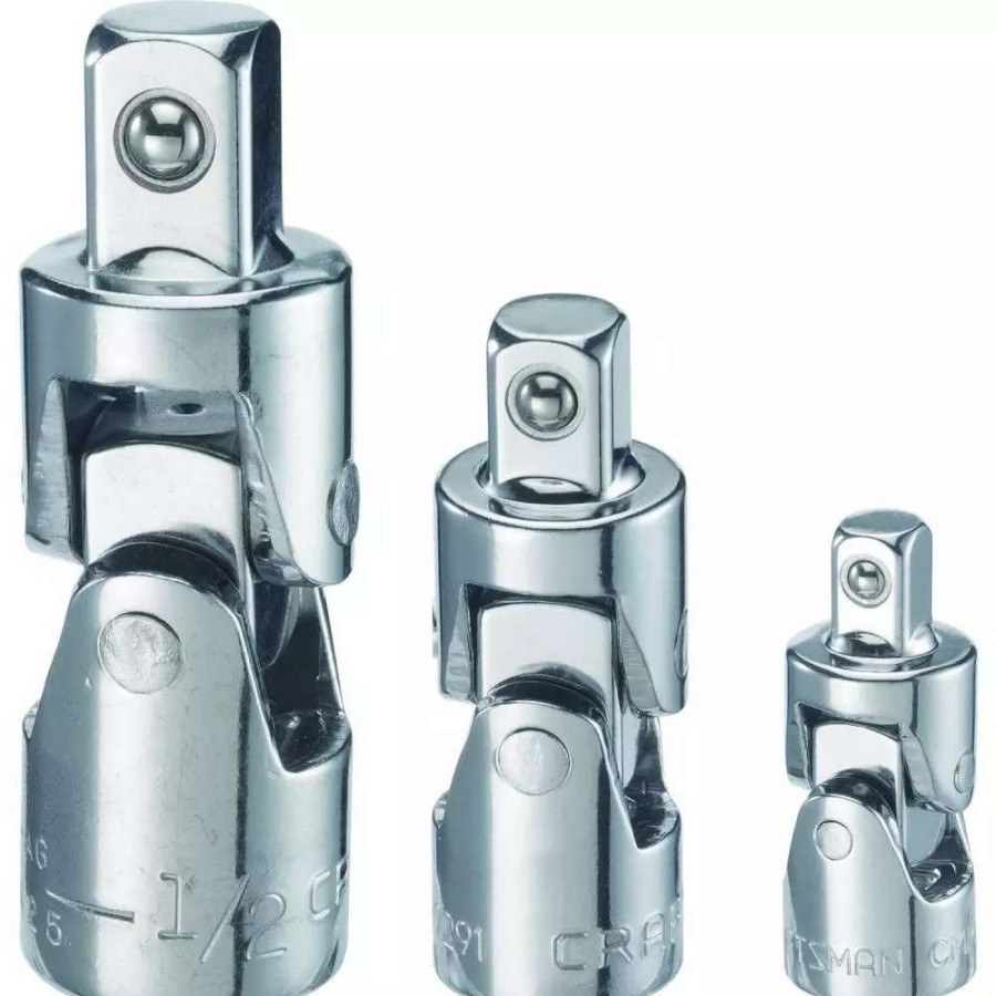 Hand Tools * | Craftsman Socket Adapters 3-Piece 1/4-In; 3/8-In; 1/2-In U-Joint Socket Adapter