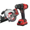 Power Tools * | Craftsman Power Tool Combo Kits V20 2-Tool 20-Volt Max Power Tool Combo Kit Case (2-Batteries Included And Charger Included)