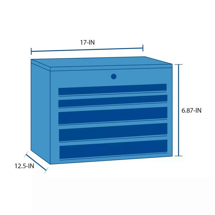 Tool Storage & Work Benches * | Craftsman Portable Tool Boxes Versastack System 17-In 2-Drawer Black Plastic Tool Box