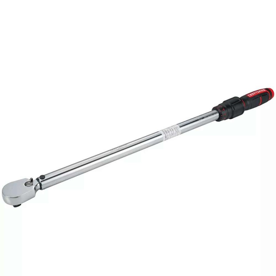 Hand Tools * | Craftsman Torque Wrenches 1/2-In Drive Click Torque Wrench (50-Ft Lb To 250-Ft Lb)