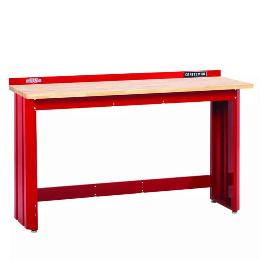 Tool Storage & Work Benches * | Craftsman Work Benches 72-In W X 41.25-In H Wood Work Bench