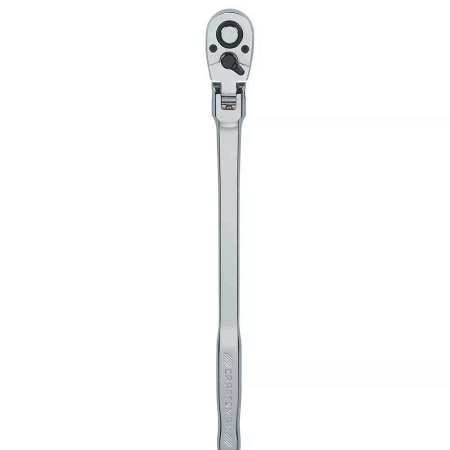 Hand Tools * | Craftsman Ratchets & Ratchet Sets 72-Tooth 1/2-In Drive Quick-Release Flexible Head Standard Ratchet