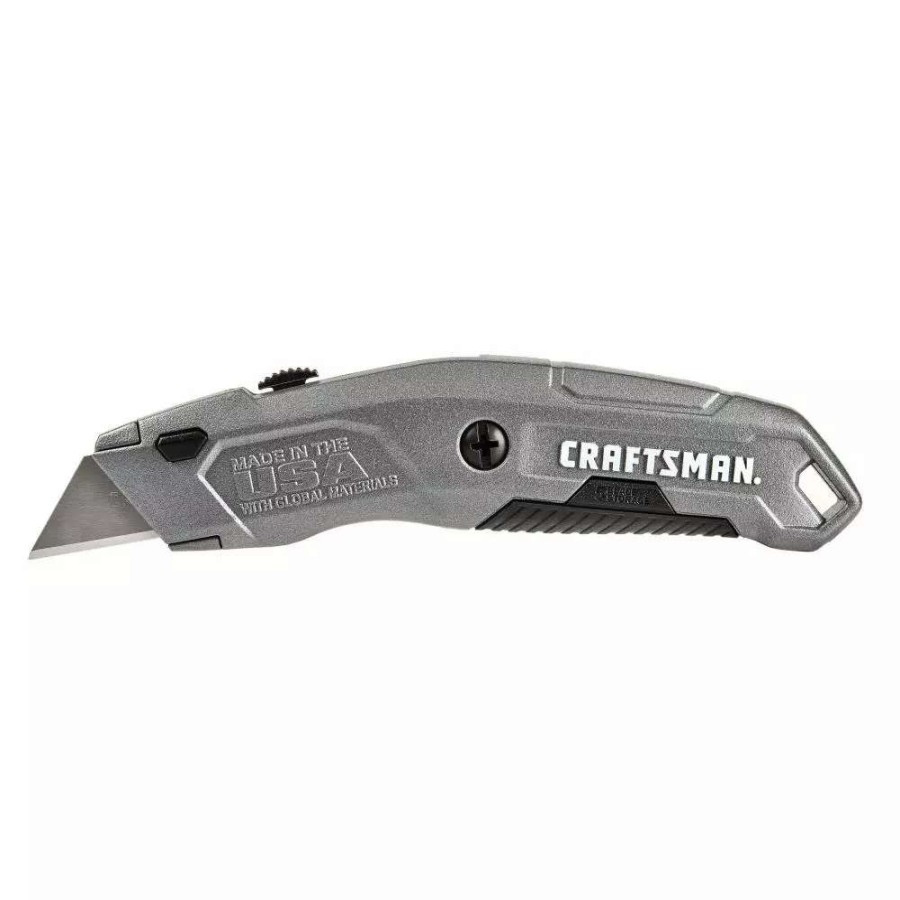 Hand Tools * | Craftsman Utility Knives Quick Change 3-Blade Retractable Utility Knife With On Tool Blade Storage