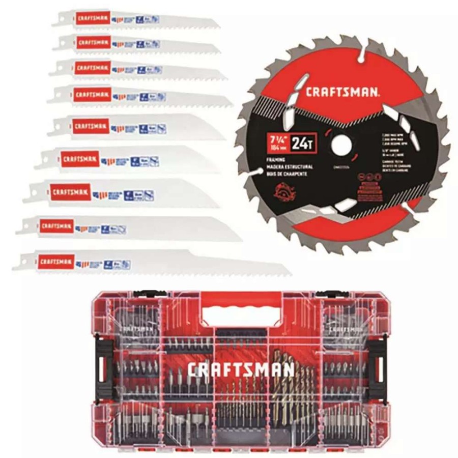 Power Tool Accessories * | Craftsman Screwdriver Bits Screwdriver Bit Set Drill/Driver (150-Piece)