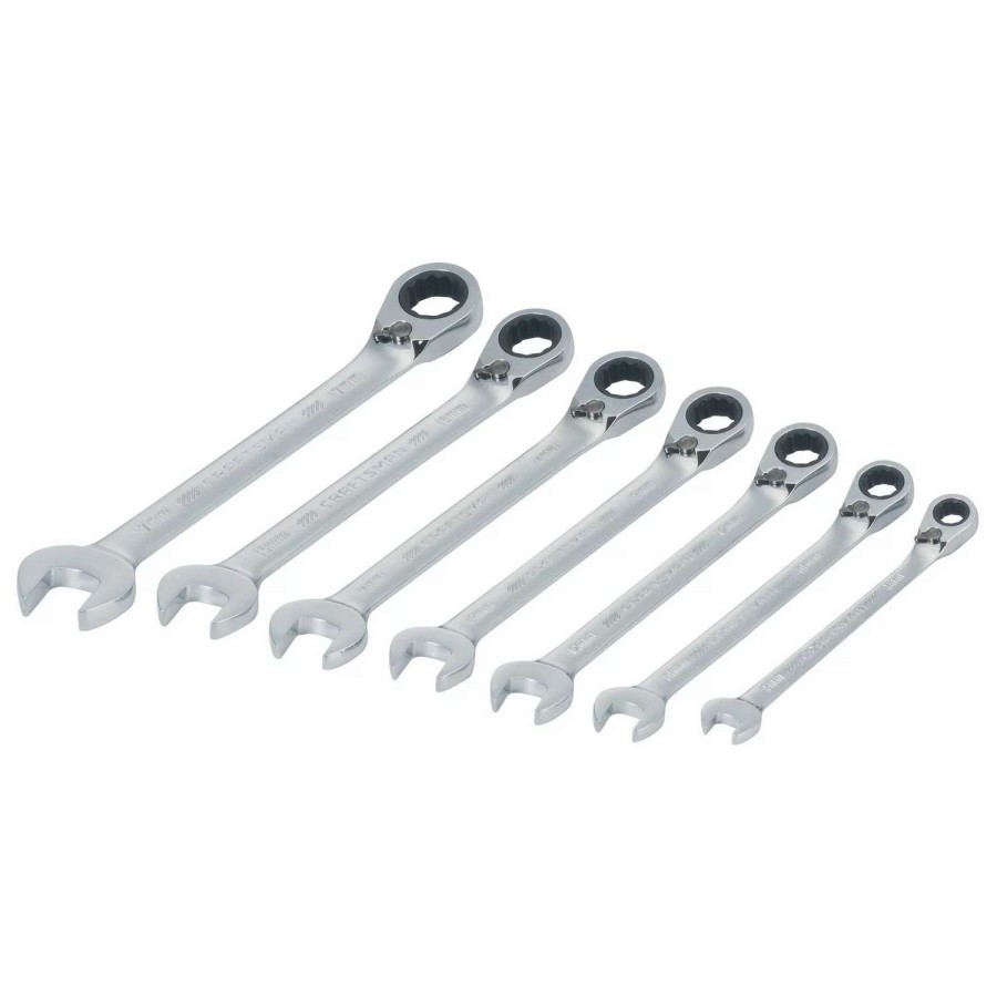 Hand Tools * | Craftsman Ratchet Wrenches & Sets 7-Piece Set 12-Point Metric Ratchet Wrench Set