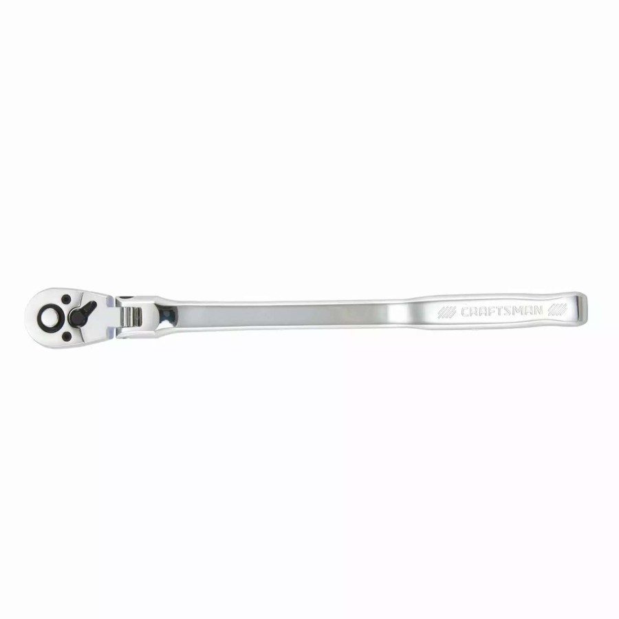 Hand Tools * | Craftsman Ratchets & Ratchet Sets 72-Tooth 3/8-In Drive Quick-Release Flexible Head Standard Ratchet