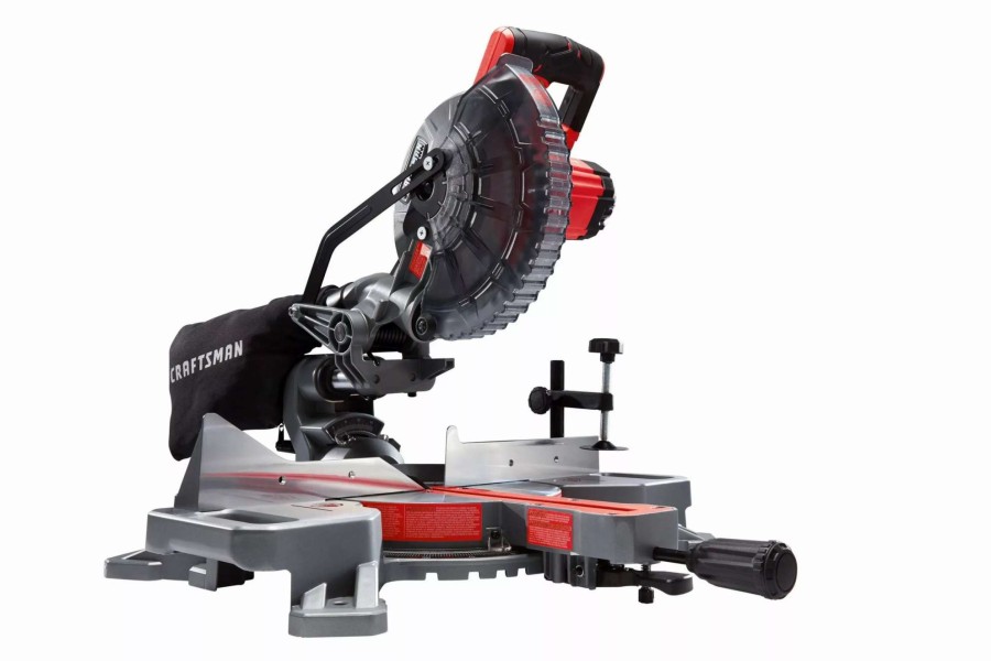 Power Tools * | Craftsman Miter Saws V20 7-1/4-In 20-Volt Max Single Bevel Sliding Compound Cordless Miter Saw