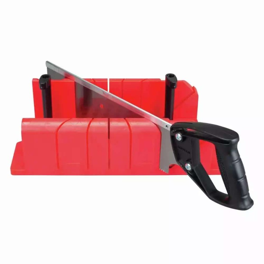 Hand Tools * | Craftsman Miter Boxes 14-In Blade X 2.5-In D High Impact Polypropylene Miter Box