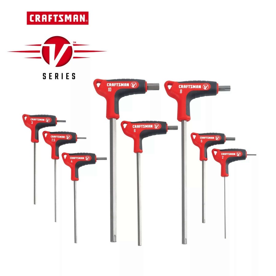 Hand Tools * | Craftsman Hex Keys & Torx Keys V-Series 8-Key Metric Hex Key Set