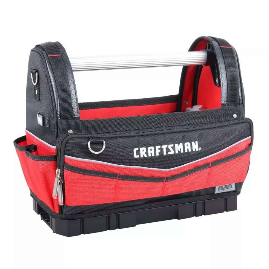 Tool Storage & Work Benches * | Craftsman Tool Bags Versastack Red And Black Polyester 17-In Tool Tote