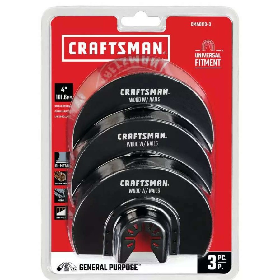 Power Tools * | Craftsman Oscillating Tool Accessories 3-Pack Bi-Metal Oscillating Tool Blade