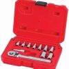 Hand Tools * | Craftsman Mechanics Tool Sets 11-Piece Standard (Sae) Polished Chrome Mechanics Tool Set (1/4-In)