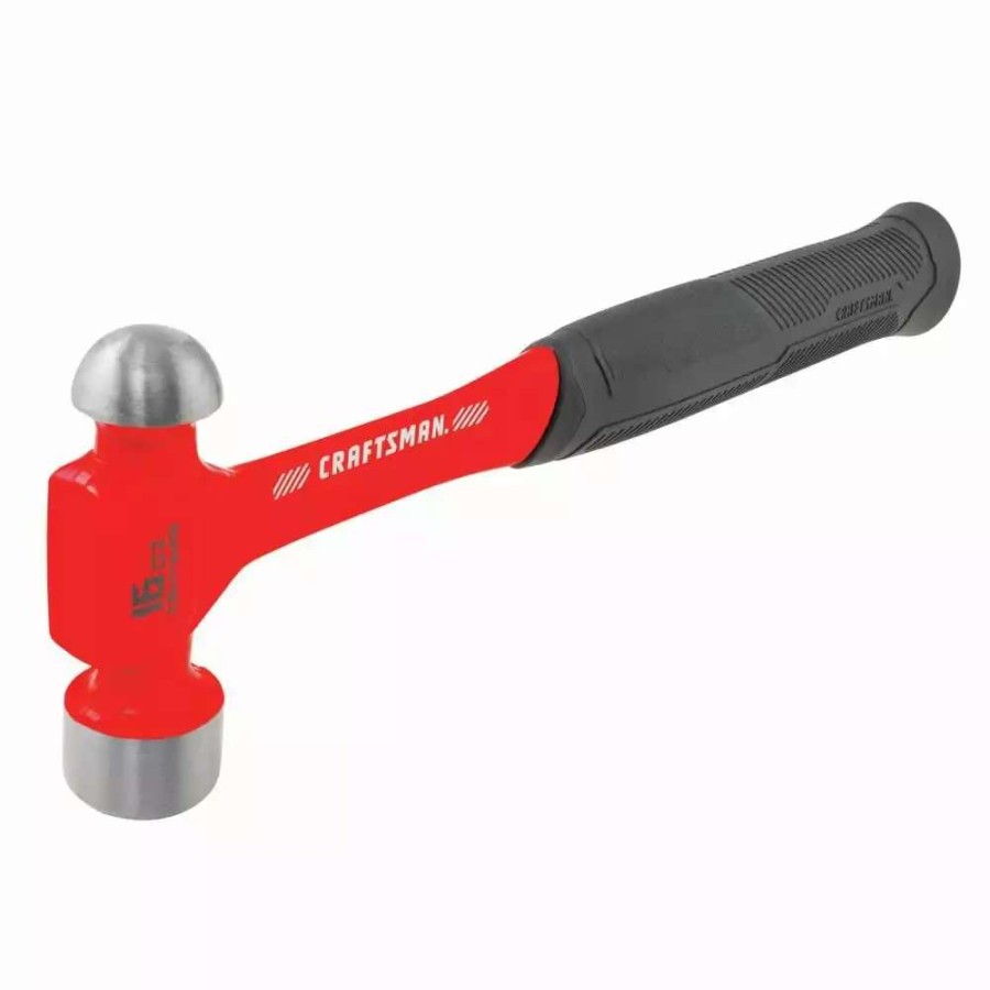 Hand Tools * | Craftsman Hammers 16-Oz Rounded Face Steel Head Steel Ball Peen Hammer