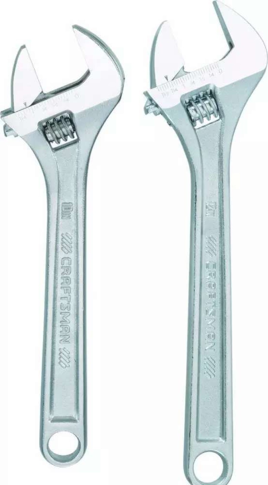 Hand Tools * | Craftsman Adjustable Wrenches 2-Piece Steel Adjustable Wrench Set