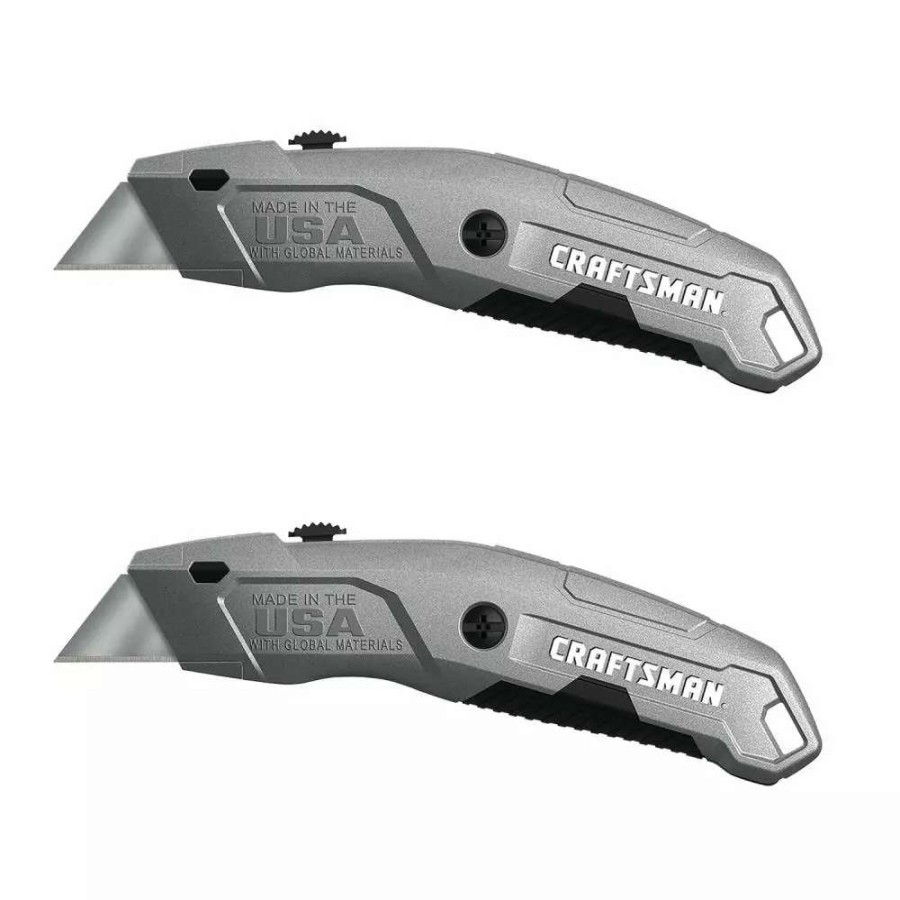 Hand Tools * | Craftsman Utility Knives Quick Change 6-Blade Retractable Utility Knife With On Tool Blade Storage