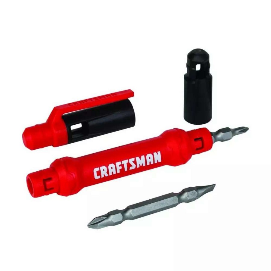 Hand Tools * | Craftsman Screwdrivers 2-Piece Plastic Handle Magnetic Set Multi-Bit Screwdriver Set