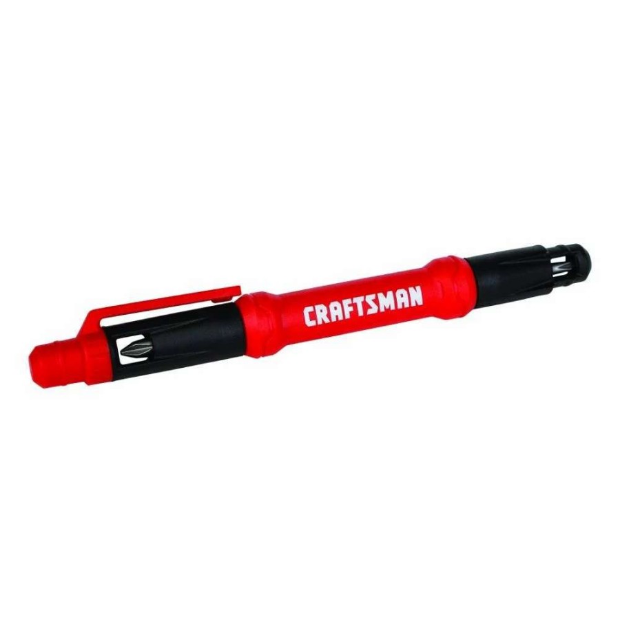 Hand Tools * | Craftsman Screwdrivers 2-Piece Plastic Handle Magnetic Set Multi-Bit Screwdriver Set