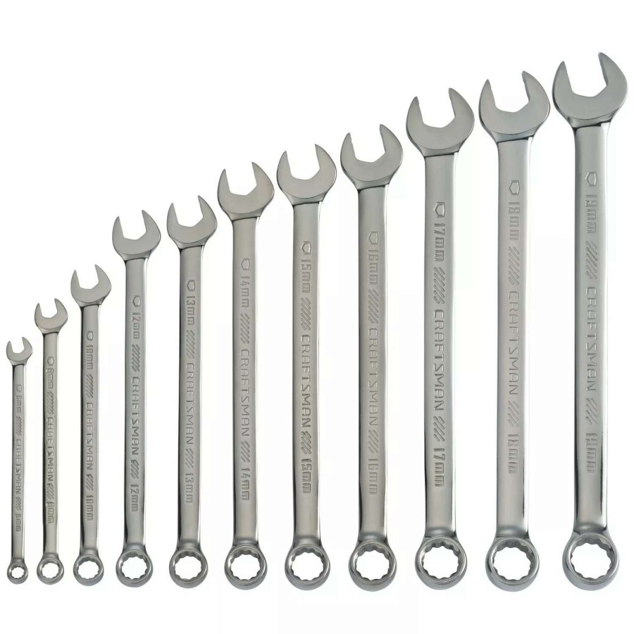 Hand Tools * | Craftsman Combination Wrenches & Sets 11-Piece Set 12-Point Metric Standard Combination Wrench Set