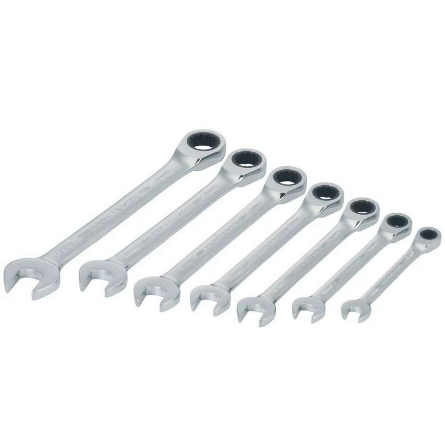 Hand Tools * | Craftsman Ratchet Wrenches & Sets 7-Piece Set 12-Point Metric Ratchet Wrench Set