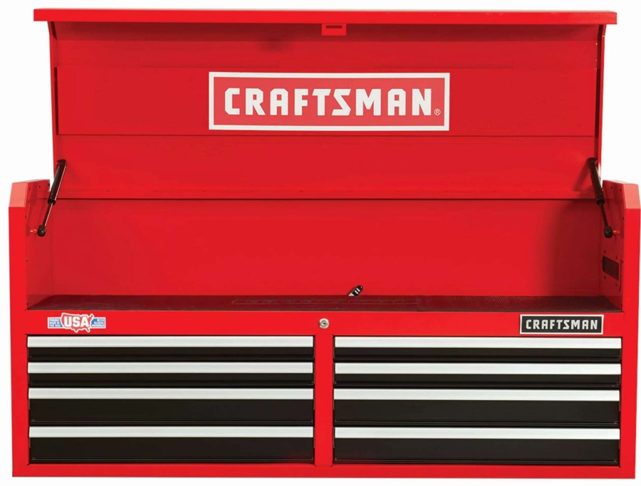 Tool Storage & Work Benches * | Craftsman Top Tool Chests 2000 Series 51.5-In W X 24.5-In H 8-Drawer Steel Tool Chest (Red)