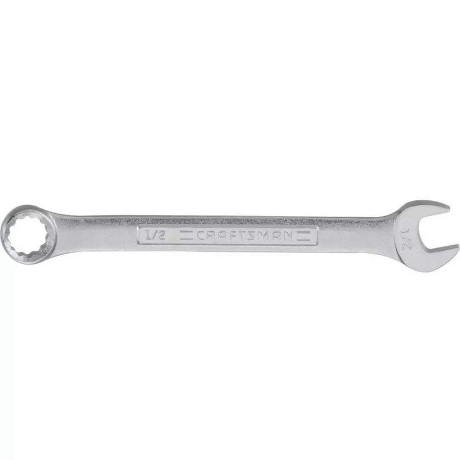 Hand Tools * | Craftsman Combination Wrenches & Sets 1/2-In 12-Point Standard (Sae) Standard Combination Wrench