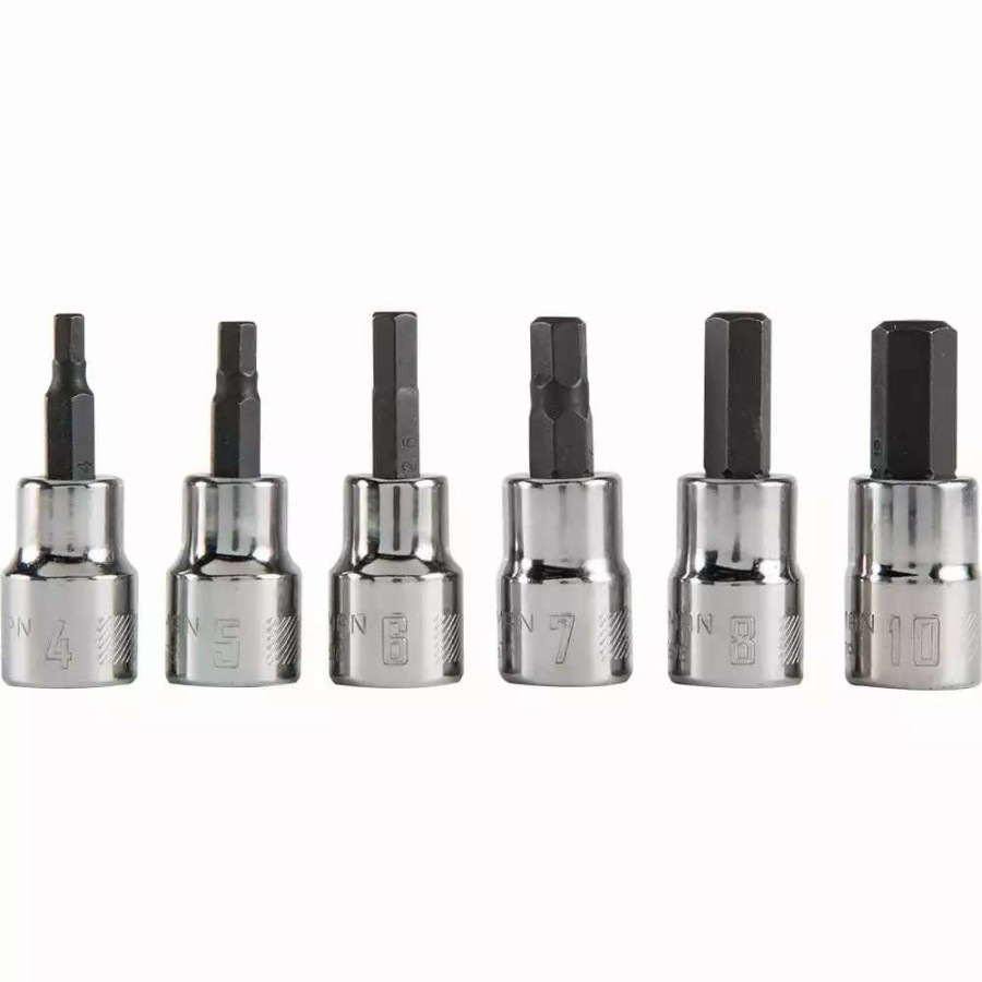 Hand Tools * | Craftsman Driver Sockets & Sets 6-Piece 3/8-In Drive Set Hex Bit Metric Driver Socket Set