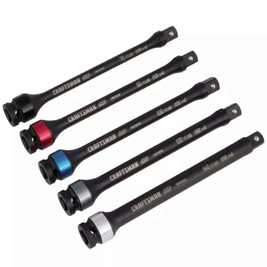 Hand Tools * | Craftsman Socket Extensions Automotive 5-Piece Torque Extension Set