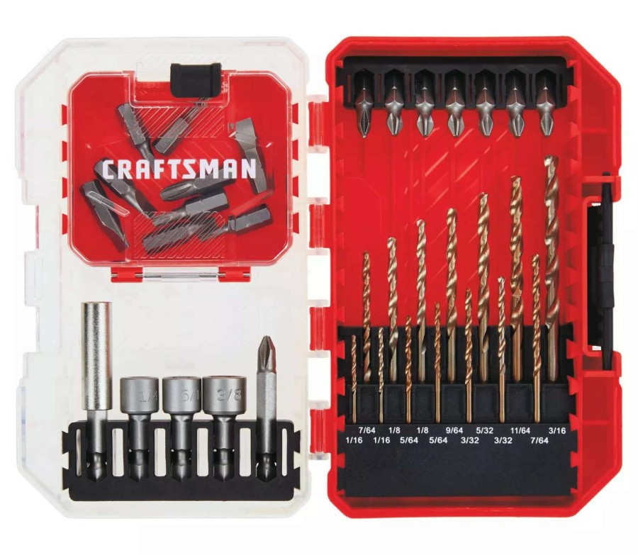 Power Tool Accessories * | Craftsman Screwdriver Bits Screwdriver Bit Set Drill/Driver (35-Piece)