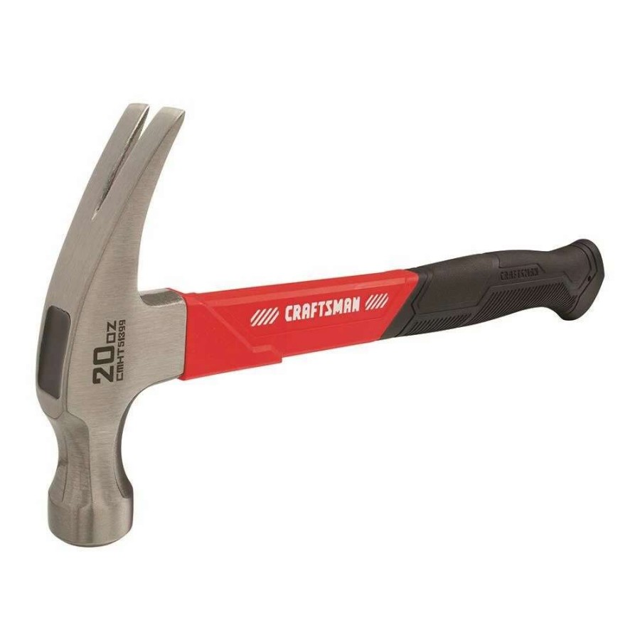 Hand Tools * | Craftsman Hammers 20-Oz Smooth Face Steel Head Fiberglass Claw Hammer