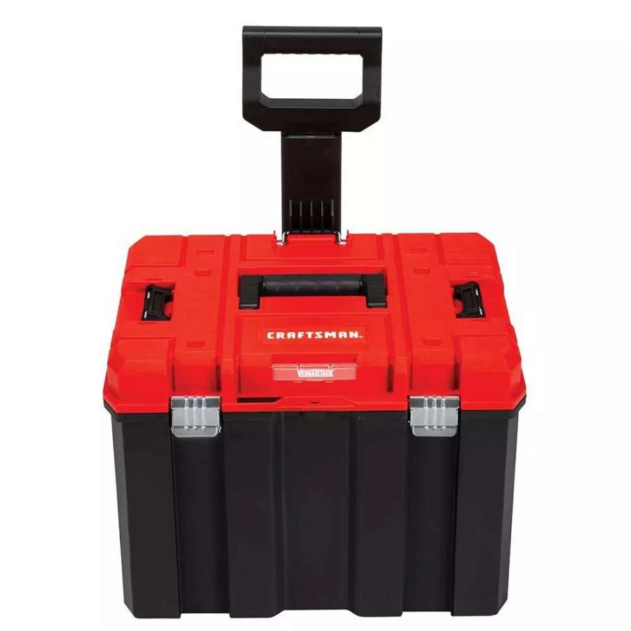 Tool Storage & Work Benches * | Craftsman Portable Tool Boxes Versastack System 20-In Red Plastic Wheels Lockable Tool Box