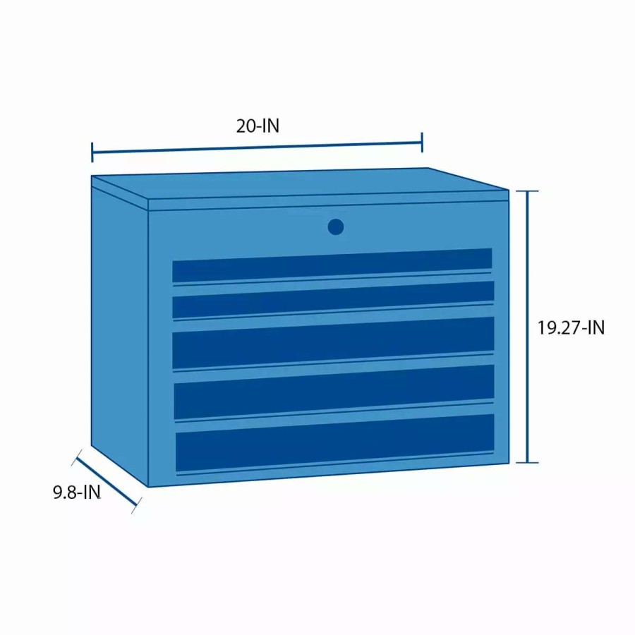 Tool Storage & Work Benches * | Craftsman Portable Tool Boxes Diy 20-In Red Plastic Lockable Tool Box