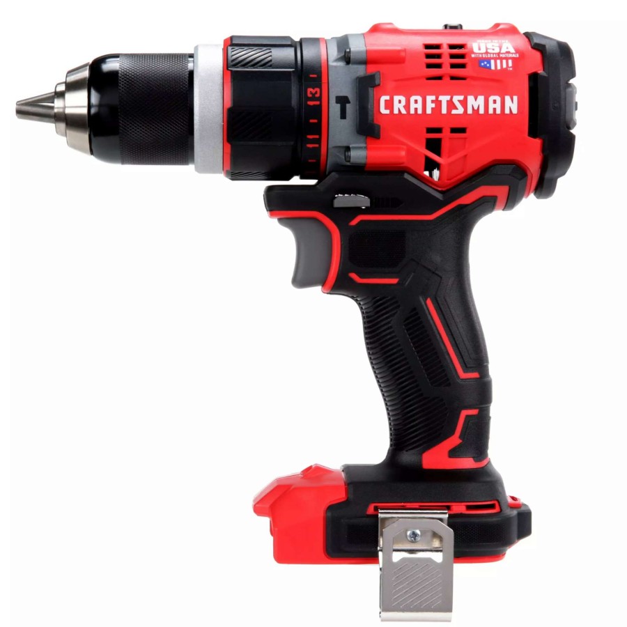 Power Tools * | Craftsman Hammer Drills V20 1/2-In 20-Volt Max Variable Speed Brushless Cordless Hammer Drill (Tool Only)