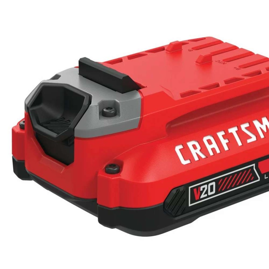 Power Tool Accessories * | Craftsman Power Tool Batteries & Chargers V20 20-Volt Max 2-Pack 2 Amp-Hour Lithium Power Tool Battery Kit (Charger Included)