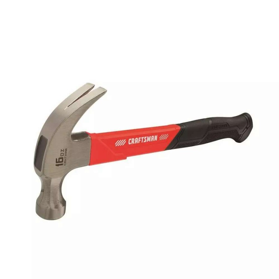 Hand Tools * | Craftsman Hammers 16-Oz Smooth Face Steel Head Fiberglass Claw Hammer