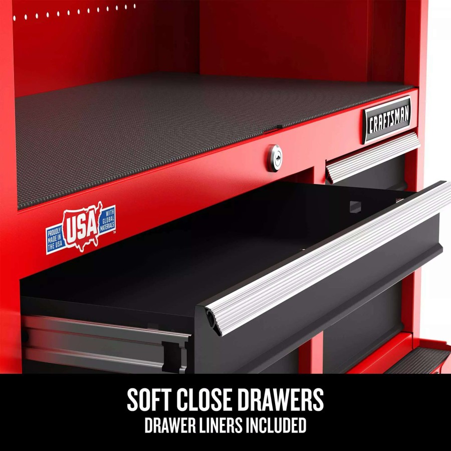 Tool Storage & Work Benches * | Craftsman Top Tool Chests 2000 Series 26-In 5-Drawer Chest Red