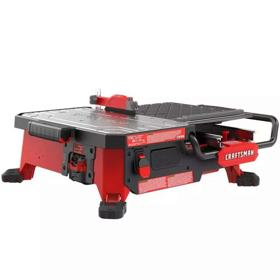 Power Tools * | Craftsman Tile Saws 7-In 30-Amp Tabletop Sliding Table Tile Saw