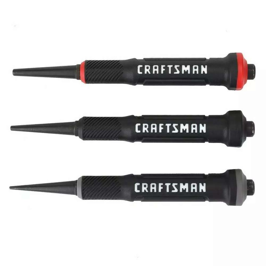 Hand Tools * | Craftsman Punches 1/32-In, 2/32-In, 3/32-In Nail-Set Punch