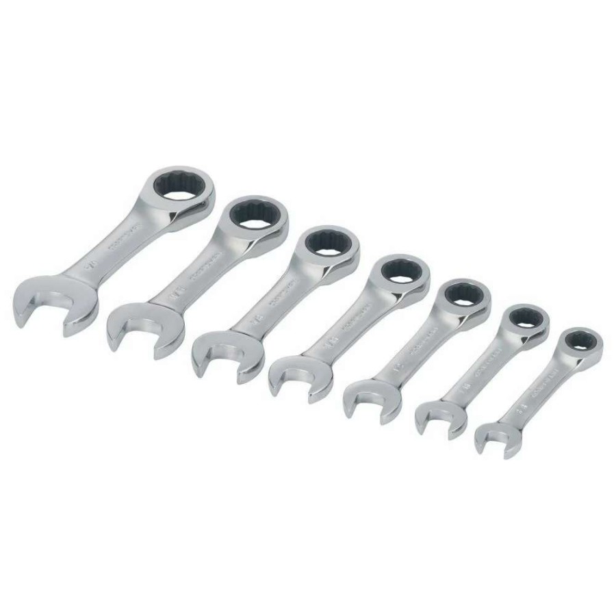 Hand Tools * | Craftsman Ratchet Wrenches & Sets 7-Piece Set 12-Point Standard (Sae) Ratchet Wrench Set