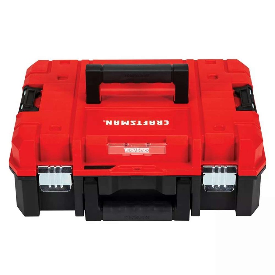 Tool Storage & Work Benches * | Craftsman Portable Tool Boxes Versastack System 17-In Red Plastic Lockable Tool Box