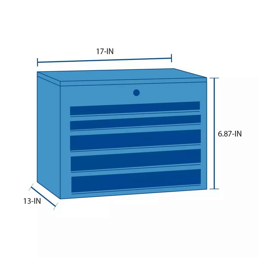 Tool Storage & Work Benches * | Craftsman Portable Tool Boxes Versastack System 17-In Red Plastic Lockable Tool Box