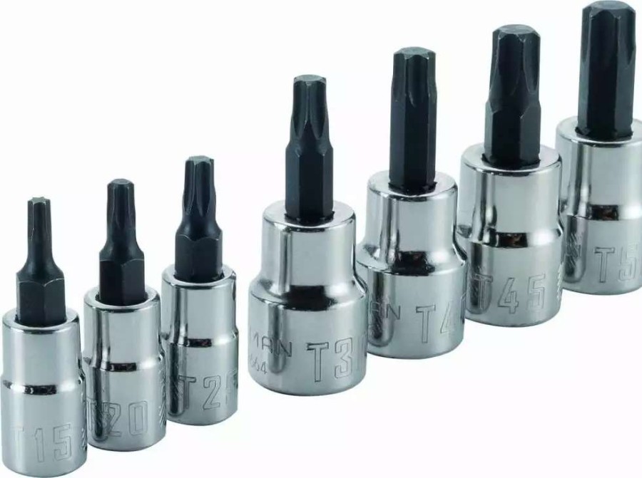 Hand Tools * | Craftsman Driver Sockets & Sets 7-Piece 1/4-In; 3/8-In Drive Set Torx Bit Torx Driver Socket Set