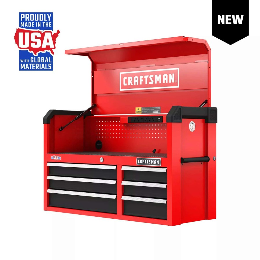 Tool Storage & Work Benches * | Craftsman Top Tool Chests 2000 Series 41-In 6-Drawer Chest Red