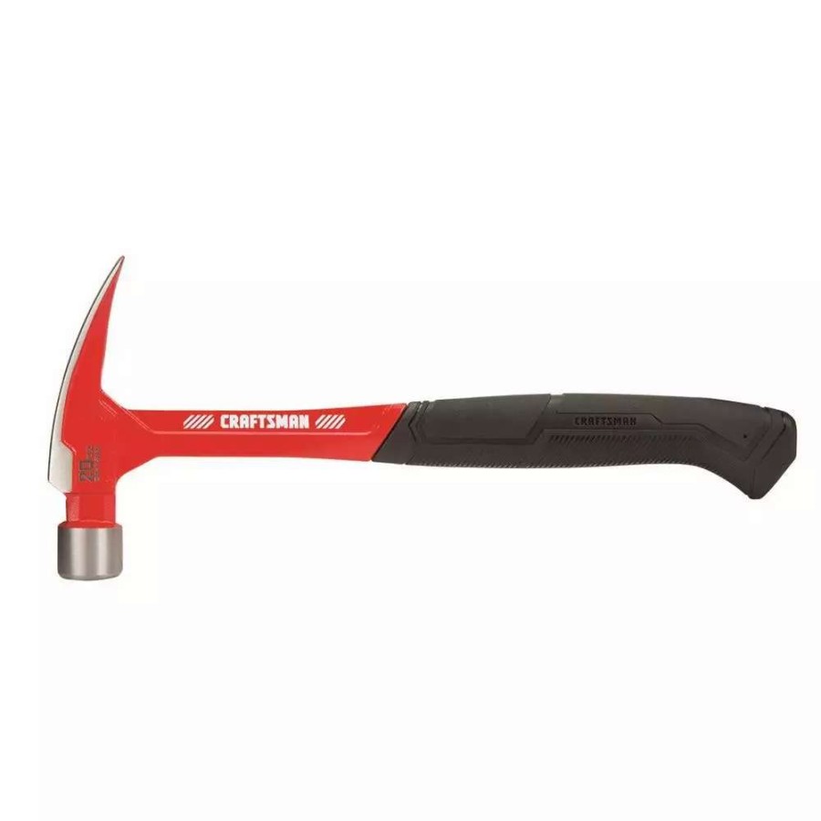 Hand Tools * | Craftsman Hammers 20-Oz Smooth Face Steel Head Steel Rip Claw Hammer