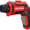 Power Tools * | Craftsman Cordless Screwdrivers 4-Volt 1/4-In Cordless Screwdriver (1-Battery Included And Charger Included)