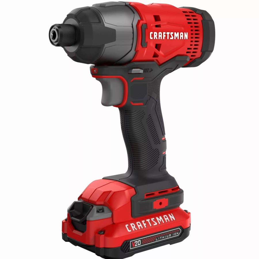 Power Tools * | Craftsman Impact Drivers V20 20-Volt Max Variable Speed Cordless Impact Driver (2-Batteries Included)