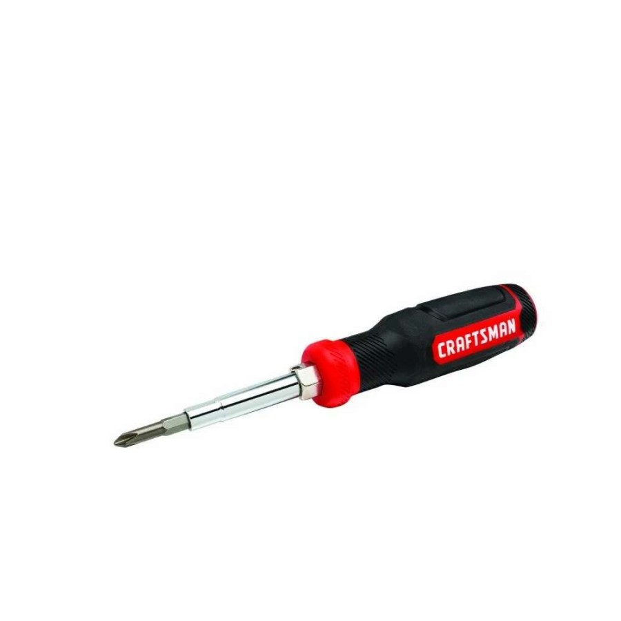 Hand Tools * | Craftsman Screwdrivers 6-Piece Bi-Material Handle Set Multi-Bit Screwdriver Set