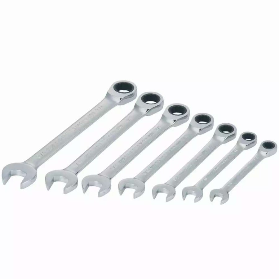 Hand Tools * | Craftsman Ratchet Wrenches & Sets 7-Piece Set 12-Point Standard (Sae) Ratchet Wrench Set