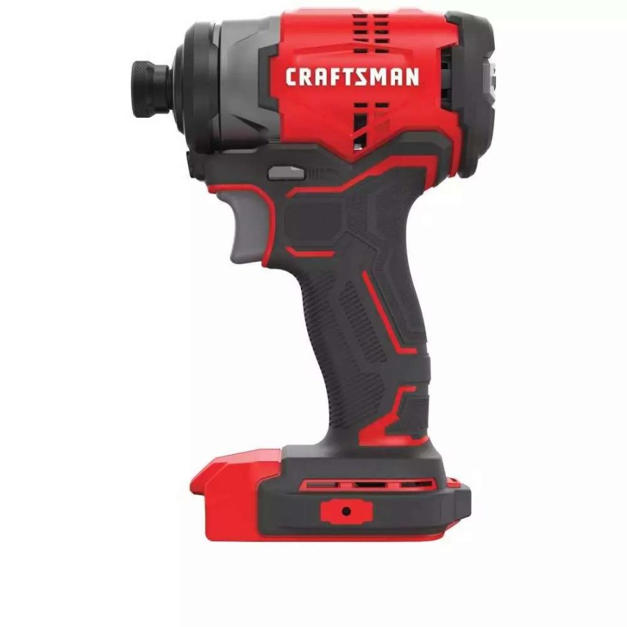 Power Tools * | Craftsman Impact Drivers V20 20-Volt Max 1/4-In Variable Speed Brushless Cordless Impact Driver (Tool Only)