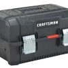 Tool Storage & Work Benches * | Craftsman Portable Tool Boxes 18-In (No Drawer Slides) Black Structural Foam Tool Box